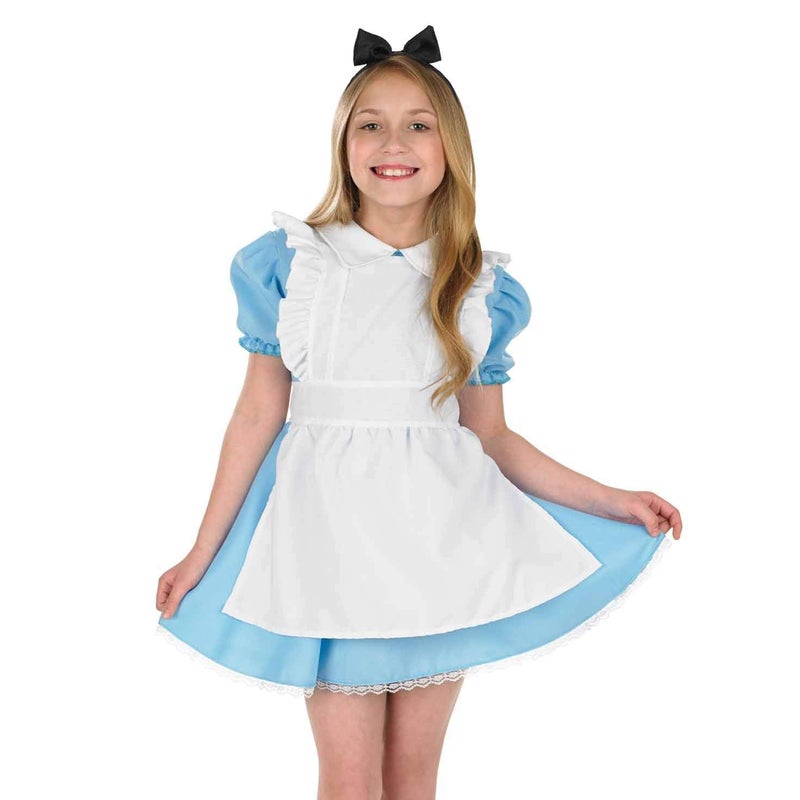 fun shack Alice in Wonderland Costume Kids, Alice Costume Girls, Book Characters Costumes for Kids, Medium - Image 2
